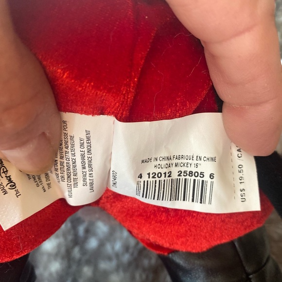 NWT Disney Store Holiday Mickey Santa 15" Hard to find! - Picture 5 of 8